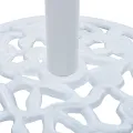 Socle de parasol Blanc 12 kg 48 cm Fonte
