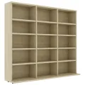 Armoire à CD Chêne sonoma 102x23x89,5 cm Bois d’ingénierie