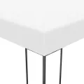 Tonnelle avec guirlande lumineuse à LED 4x3x2,7 m Blanc