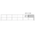 Poulailler d'extérieur 2x12x2 m Acier galvanisé