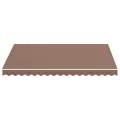 Tissu de remplacement pour auvent Marron 3x2,5 m