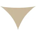 Voile de parasol tissu oxford triangulaire 4x4x5,8 m beige