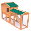 Clapier large d'extérieur pour petits animaux de compagnie Bois