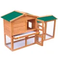 Clapier large d'extérieur pour petits animaux de compagnie Bois