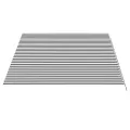 Tissu de remplacement pour auvent Anthracite et blanc 4,5x3 m