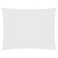 Voile de parasol tissu oxford rectangulaire 3x4 m blanc