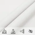 Voile de parasol tissu oxford rectangulaire 3x4 m blanc