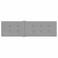 Coussin de chaise de terrasse gris (75+105)x50x4 cm