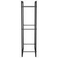 Portant de bois de chauffage Noir mat 50x28x94 cm Acier