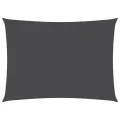 Voile de parasol tissu oxford rectangulaire 3x5 m anthracite