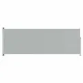 Auvent latéral rétractable de patio 220x600 cm Gris