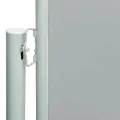 Auvent latéral rétractable de patio 220x600 cm Gris