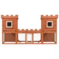 Clapier large d'extérieur avec maison double