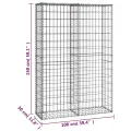 Panier de gabion avec couvercle Fil galvanisé 150x100x30 cm