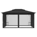 Tonnelle avec moustiquaire 300x400x265 cm Anthracite