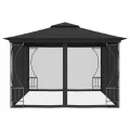 Tonnelle avec moustiquaire 300x400x265 cm Anthracite
