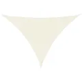 Voile de parasol tissu oxford triangulaire 3x3x4,24 m crème