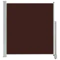 Auvent latéral rétractable de patio 140 x 300 cm Marron