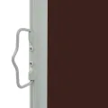 Auvent latéral rétractable de patio 140 x 300 cm Marron