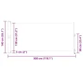Auvent latéral rétractable de patio 140 x 300 cm Marron
