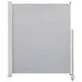 Auvent latéral rétractable de patio 160 x 300 cm Gris