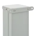 Auvent latéral rétractable de patio 160 x 300 cm Gris