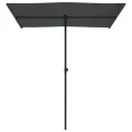 Parasol de jardin avec mât en aluminium 180x110 cm anthracite