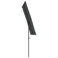 Parasol de jardin avec mât en aluminium 180x110 cm anthracite