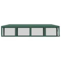 Tente de fête et 10 parois latérales en maille Vert 3x12 m PEHD