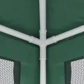 Tente de fête et 10 parois latérales en maille Vert 3x12 m PEHD