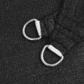 Voile d'ombrage 160 g/m² Noir 3,6x3,6 m PEHD