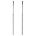 Pieds de table télescopique 2 pcs Chrome 710 mm - 1100 mm