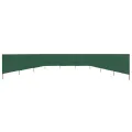 Paravent 9 panneaux Tissu 1200 x 160 cm Vert