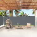 Auvent latéral rétractable Anthracite 180x1000 cm