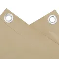 Écran de balcon Beige 75x500 cm Tissu Oxford