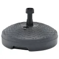 Socle de parasol rempli de sable/d'eau 20 L Plastique rotin