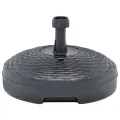 Socle de parasol rempli de sable/d'eau 20 L Plastique rotin