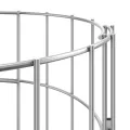 Lit surélevé à gabion circulaire 3pcs Acier galvanisé Ø30x100cm