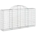 Panier de gabions arqué 200x30x100/120 cm Fer galvanisé