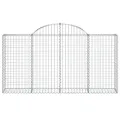 Panier de gabions arqué 200x30x100/120 cm Fer galvanisé