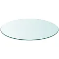 Dessus de table ronde en verre trempé 900 mm