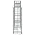 Paniers à gabions arqués 8 pcs 200x30x100/120 cm Fer galvanisé