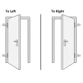 Porte d'entrée Blanc 98x208 cm PVC