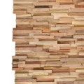 Panneaux de revêtement mural 3D 10 pcs 1,08 m² Bois de teck