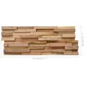 Panneaux de revêtement mural 3D 10 pcs 1,08 m² Bois de teck