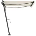 Auvent automatique sur pied 350x250 cm Crème