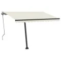 Auvent automatique sur pied 350x250 cm Crème