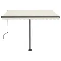 Auvent automatique sur pied 350x250 cm Crème