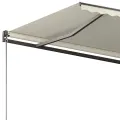 Auvent automatique sur pied 350x250 cm Crème