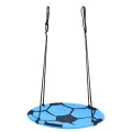 Balançoire nid d'oiseau Motif de ballon de foot 100 cm